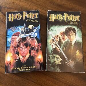 Harry Potter and the Sorcerer’s Stone & Chamber of Secrets (VHS 2002/03) - Used